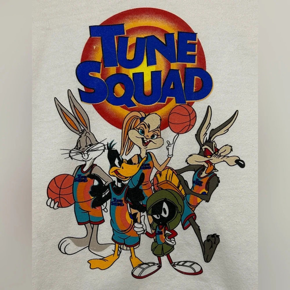 FREEZE Space Jam 2 Tune Squad Looney Tunes White Hoodie Size XL - Picture 5 of 6